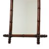 Antieke Houten Spiegel Faux Bamboe Chinoiserie 63x52cm Antieke Houten Spiegel Faux Bamboe Chinoiserie 63x52cm