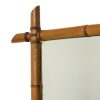 Franse Houten Spiegel Faux Bamboe Chinoiserie 57x47cm Franse Houten Spiegel Faux Bamboe Chinoiserie 57x47cm