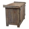 Karaktervolle Oude Blauwe Werkbank Dressoir Uniek 124cm