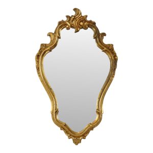 Franse Kuifspiegel Bladgoud Verguld Barok Stijl 71cm
