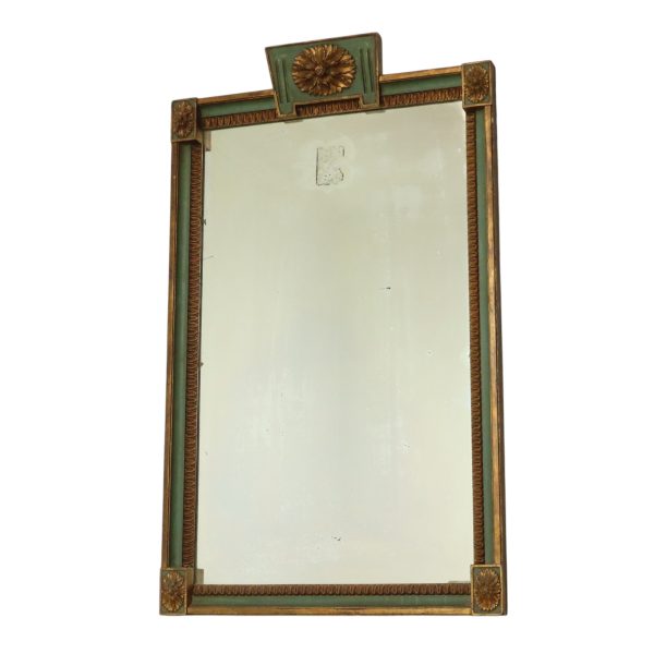 Grote Houten Spiegel Goud Begin 20ste Eeuw Frankrijk 97cm Grote Houten Spiegel Goud Begin 20ste Eeuw Frankrijk 97cm