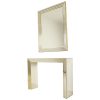 Zeldzame Design Spiegel met Console Zilver Goud Deknudt