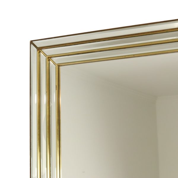 Zeldzame Design Spiegel met Console Zilver Goud Deknudt