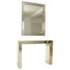 Zeldzame Design Spiegel met Console Zilver Goud Deknudt