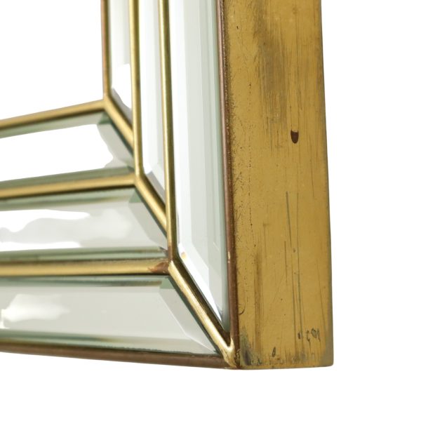 Zeldzame Design Spiegel met Console Zilver Goud Deknudt