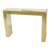 Zeldzame Design Spiegel met Console Zilver Goud Deknudt