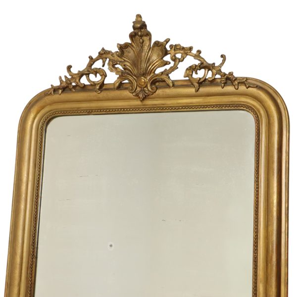 Antieke Franse Louis Philippe Spiegel Verguld Eind 19de Eeuw