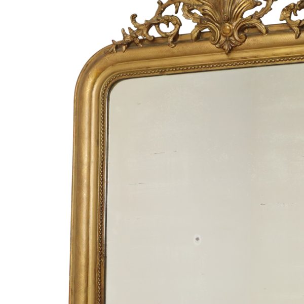 Antieke Franse Louis Philippe Spiegel Verguld Eind 19de Eeuw