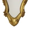 Mid Century Kuifspiegel Klassieke Gouden Franse Spiegel 63cm