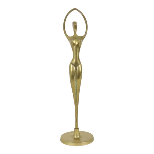 Hollywood Regency Messing Ballerina Beeldje Sculptuur 30cm Hollywood Regency Messing Ballerina Beeldje Sculptuur 30cm