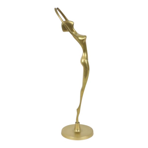 Hollywood Regency Messing Ballerina Beeldje Sculptuur 30cm Hollywood Regency Messing Ballerina Beeldje Sculptuur 30cm