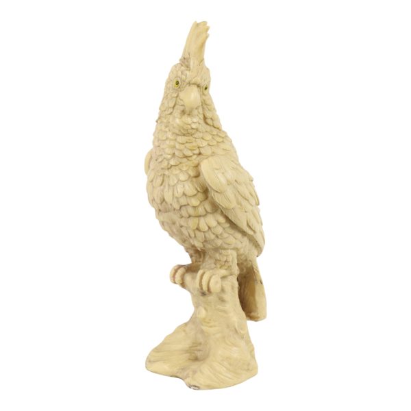 A. Santini Kaketoe Beeld Sculptuur Albast Resine 37cm