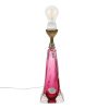 Paarse Roze Tafellamp Kristal Val Saint Lambert Sixties Paarse Roze Tafellamp Kristal Val Saint Lambert Sixties