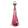Paarse Roze Tafellamp Kristal Val Saint Lambert Sixties Paarse Roze Tafellamp Kristal Val Saint Lambert Sixties