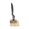 Bronzen Art Deco Beeld Vrouw Hagenauer Marmer Jaren 30