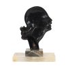 Bronzen Art Deco Beeld Vrouw Hagenauer Marmer Jaren 30