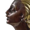 Bronzen Art Deco Beeld Vrouw Hagenauer Marmer Jaren 30