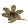 Mid Century Messing Lelie Bloem Sculptuur Beeldje Asbak Mid Century Messing Lelie Bloem Sculptuur Beeldje Asbak