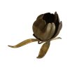 Mid Century Messing Lelie Bloem Sculptuur Beeldje Asbak Mid Century Messing Lelie Bloem Sculptuur Beeldje Asbak