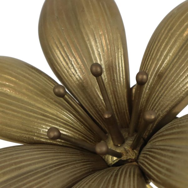 Mid Century Messing Lelie Bloem Sculptuur Beeldje Asbak Mid Century Messing Lelie Bloem Sculptuur Beeldje Asbak