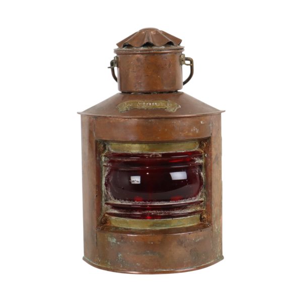 Kleine Scheepslamp DHR Bakboord Koper Maritiem 24cm Kleine Scheepslamp DHR Bakboord Koper Maritiem 24cm