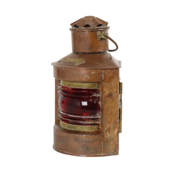 Kleine Scheepslamp DHR Bakboord Koper Maritiem 24cm Kleine Scheepslamp DHR Bakboord Koper Maritiem 24cm