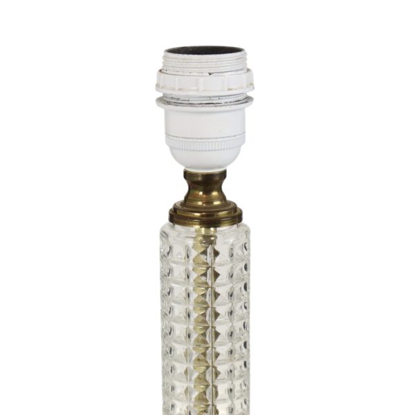 Vintage Klassieke Tafellamp Glas Massive Jaren 80 Vintage Klassieke Tafellamp Glas Massive Jaren 80