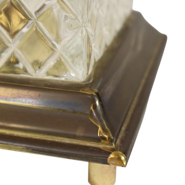 Vintage Klassieke Tafellamp Glas Massive Jaren 80 Vintage Klassieke Tafellamp Glas Massive Jaren 80