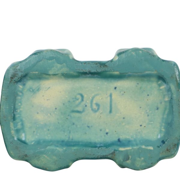 Belgische Art Deco Vazen Turquoise Aardewerk Thulin 22cm
