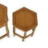 Vintage Set van 3 Bamboe en Rotan Bijzettafels Nesttafels Boho