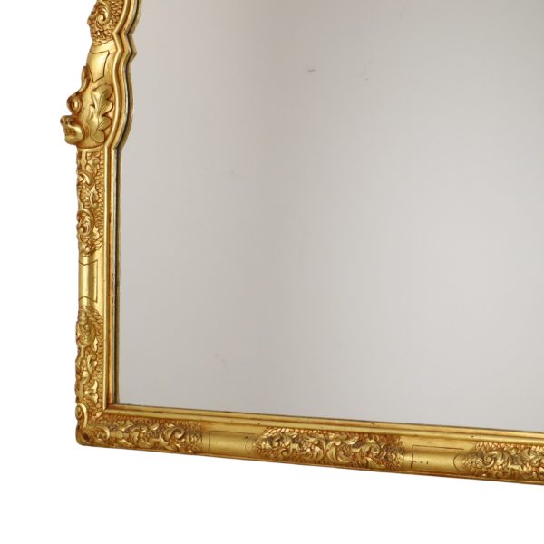 Grote Klassieke Houten Spiegel Rococo Stijl Chinoiserie 124cm