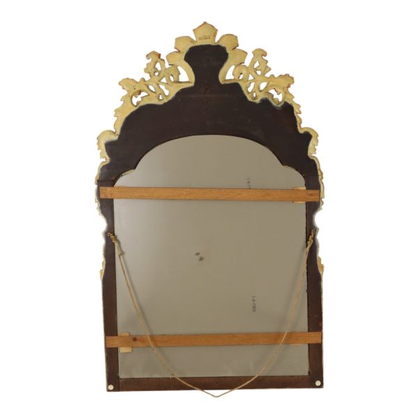 Grote Klassieke Houten Spiegel Rococo Stijl Chinoiserie 124cm