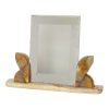 Grote Art Deco Fotolijst Schilderij Onyx Marmer met Spiegelrand