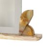 Grote Art Deco Fotolijst Schilderij Onyx Marmer met Spiegelrand