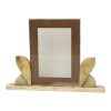 Grote Art Deco Fotolijst Schilderij Onyx Marmer met Spiegelrand