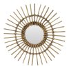 Mid Century Rotan en Bamboe Sunburst Spiegel Frankrijk 58cm Mid Century Rotan en Bamboe Sunburst Spiegel Frankrijk 58cm
