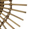 Mid Century Rotan en Bamboe Sunburst Spiegel Frankrijk 58cm Mid Century Rotan en Bamboe Sunburst Spiegel Frankrijk 58cm