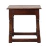 Antieke Massief Eiken Kruk Engelse Joint Stool 19de Eeuw