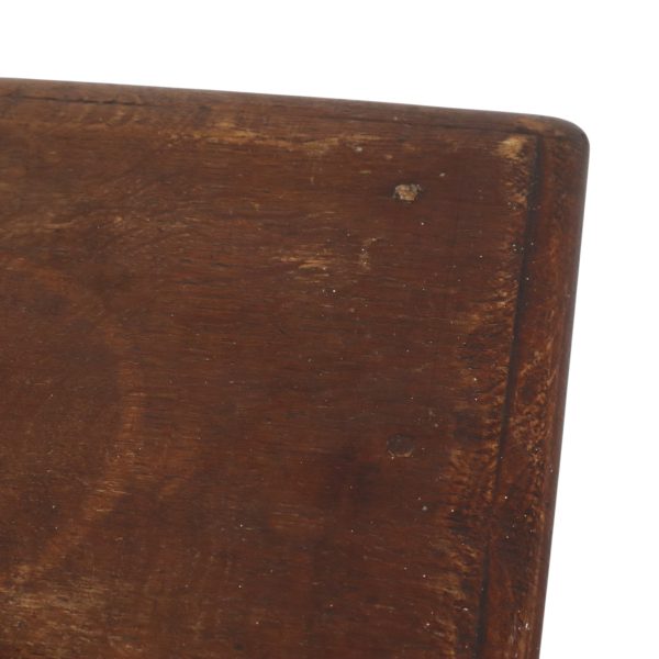 Antieke Massief Eiken Kruk Engelse Joint Stool 19de Eeuw