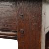 Antieke Massief Eiken Kruk Engelse Joint Stool 19de Eeuw
