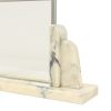 Grote Art Deco Fotolijst Marmer Glas met Spiegelrand 39cm Grote Art Deco Fotolijst Marmer Glas met Spiegelrand 39cm