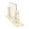 Grote Art Deco Fotolijst Marmer Glas met Spiegelrand 39cm Grote Art Deco Fotolijst Marmer Glas met Spiegelrand 39cm