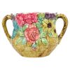 Kleurrijke Art Nouveau Bloempot Cache Pot Majolica Frankrijk Kleurrijke Art Nouveau Bloempot Cache Pot Majolica Frankrijk