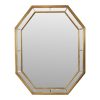 Grote Achthoekige Deknudt Spiegel Hollywood Regency Stijl