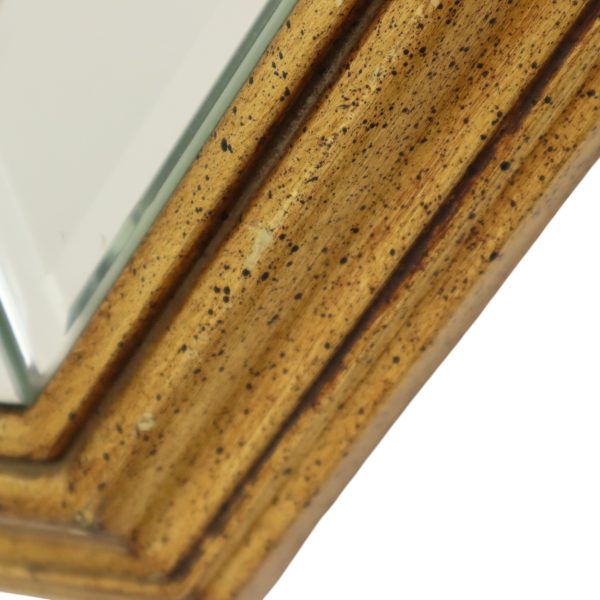 Grote Achthoekige Deknudt Spiegel Hollywood Regency Stijl
