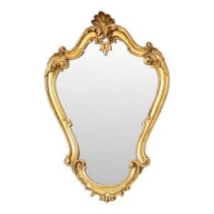 Franse Kuifspiegel Bladgoud Verguld Barok Stijl 72cm