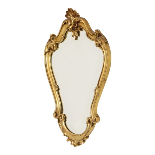Franse Kuifspiegel Bladgoud Verguld Barok Stijl 72cm