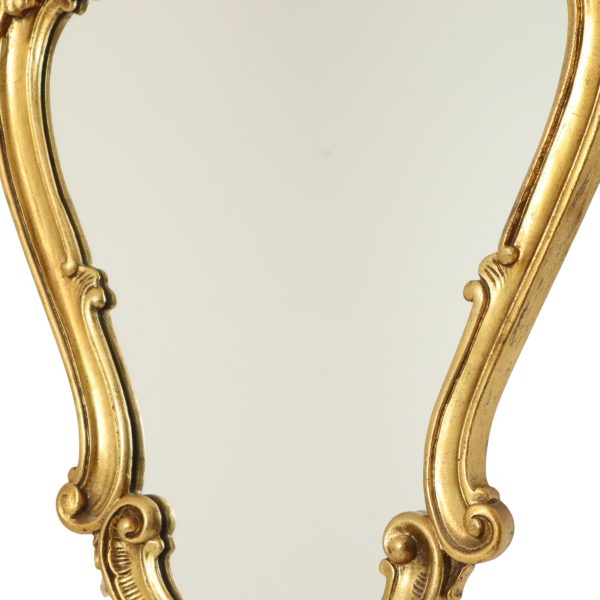Franse Kuifspiegel Bladgoud Verguld Barok Stijl 72cm