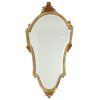 Klassieke Gouden Deknudt Kuifspiegel Facet Louis XVI 94cm