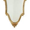 Klassieke Gouden Deknudt Kuifspiegel Facet Louis XVI 94cm
